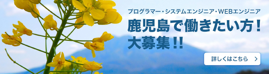 鹿児島で働きたい方、大募集!